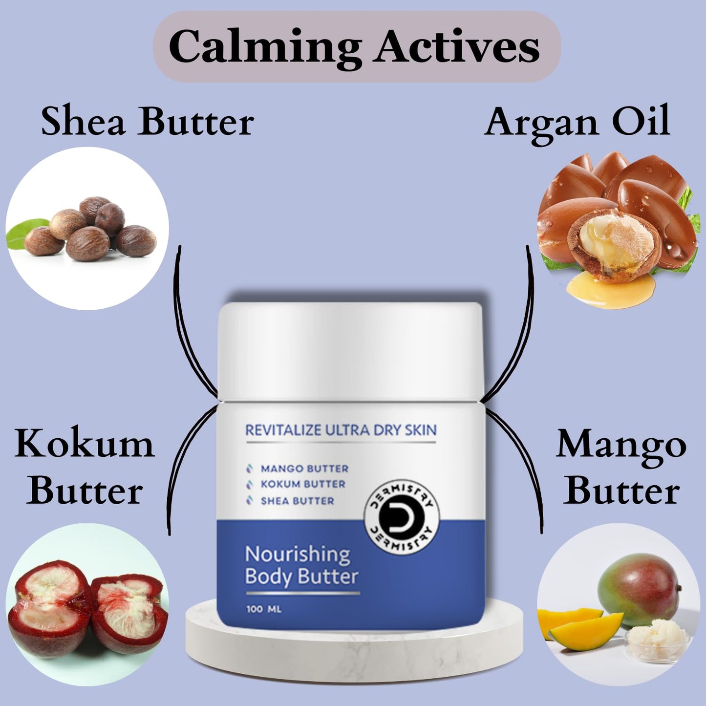 Dermistry Nourishing Body Butter Lotion for Dry Skin