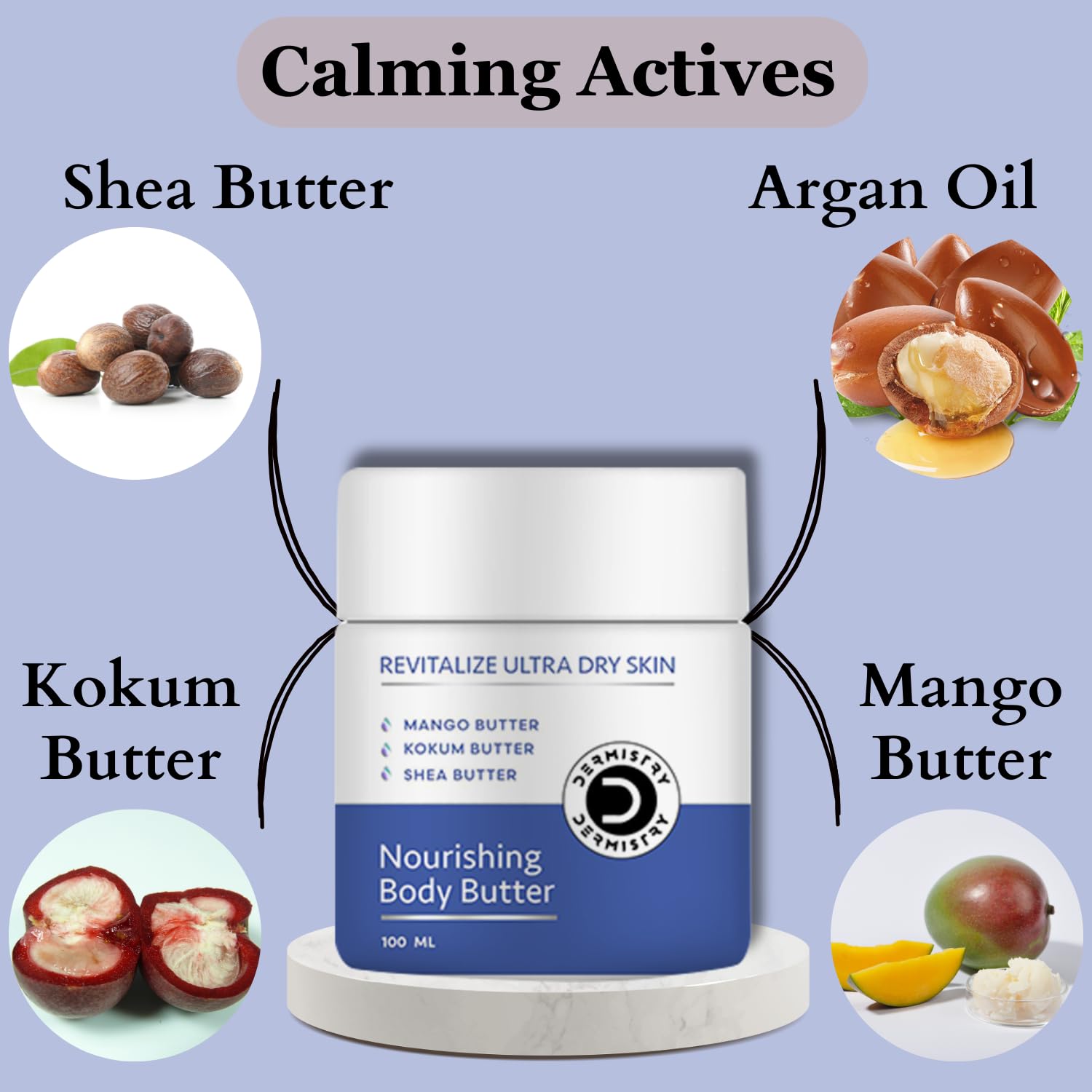 Dermistry Nourishing Body Butter Lotion for Dry Skin