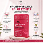 House of Ayu Hair Skin Nail Gummies | Collagen, Biotin & Hyaluronic Acid | 3-in-1 formula with Bioactive Collagen, Hyaluronic Acid, ALA & Biotin to support hair growth, glowing skin & strong nails.