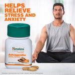 Himalaya Ashvagandha Tablet | Stress Relief Supplement | Rejuvenates Mind & Body - 60 Tablet