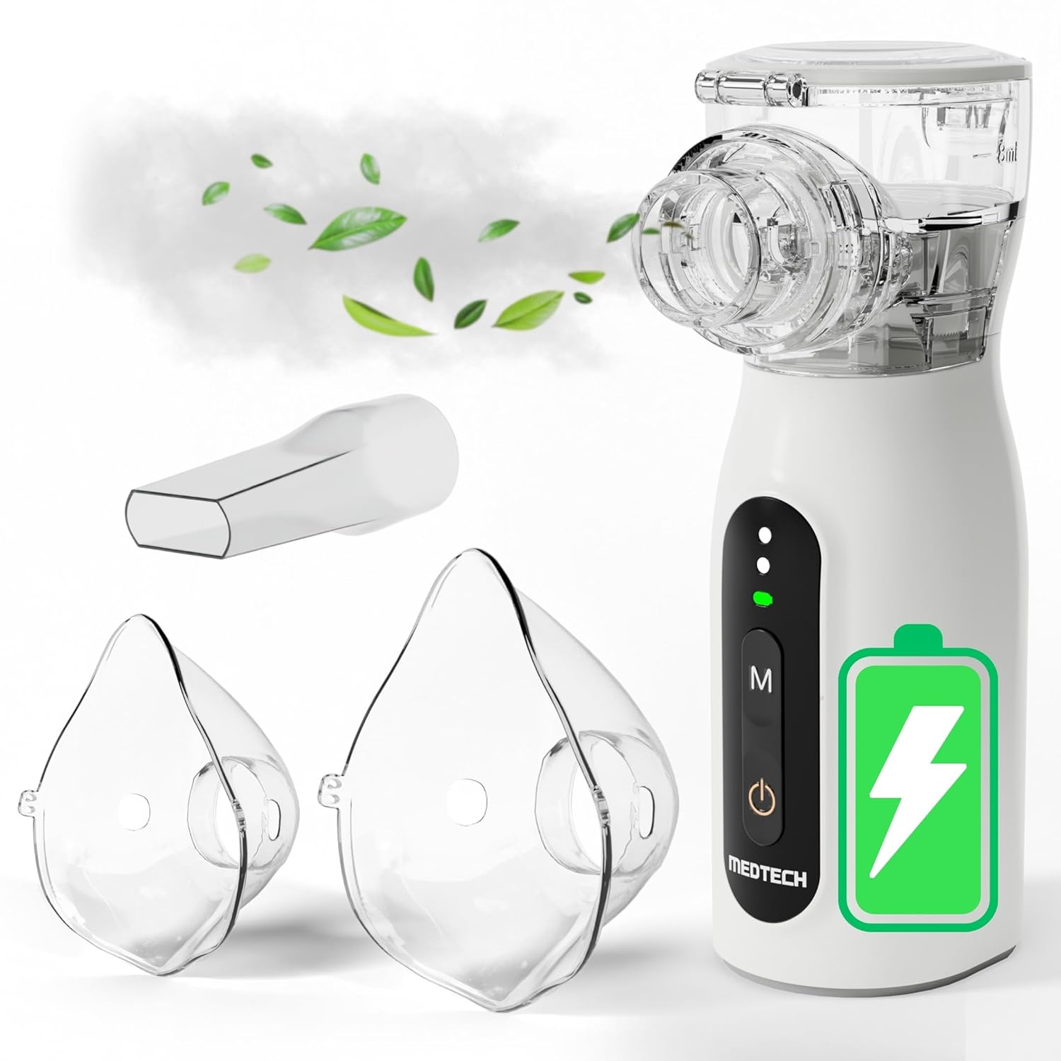 MEDTECH Handyneb Micro-02 Premium Portable Mesh Nebulizer Machine for Adults and Kids | Silent Mist Inhaler