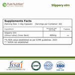 Pure Nutrition Slippery Elm 60 Capsules | Herbal Digestive & Gut Health Support