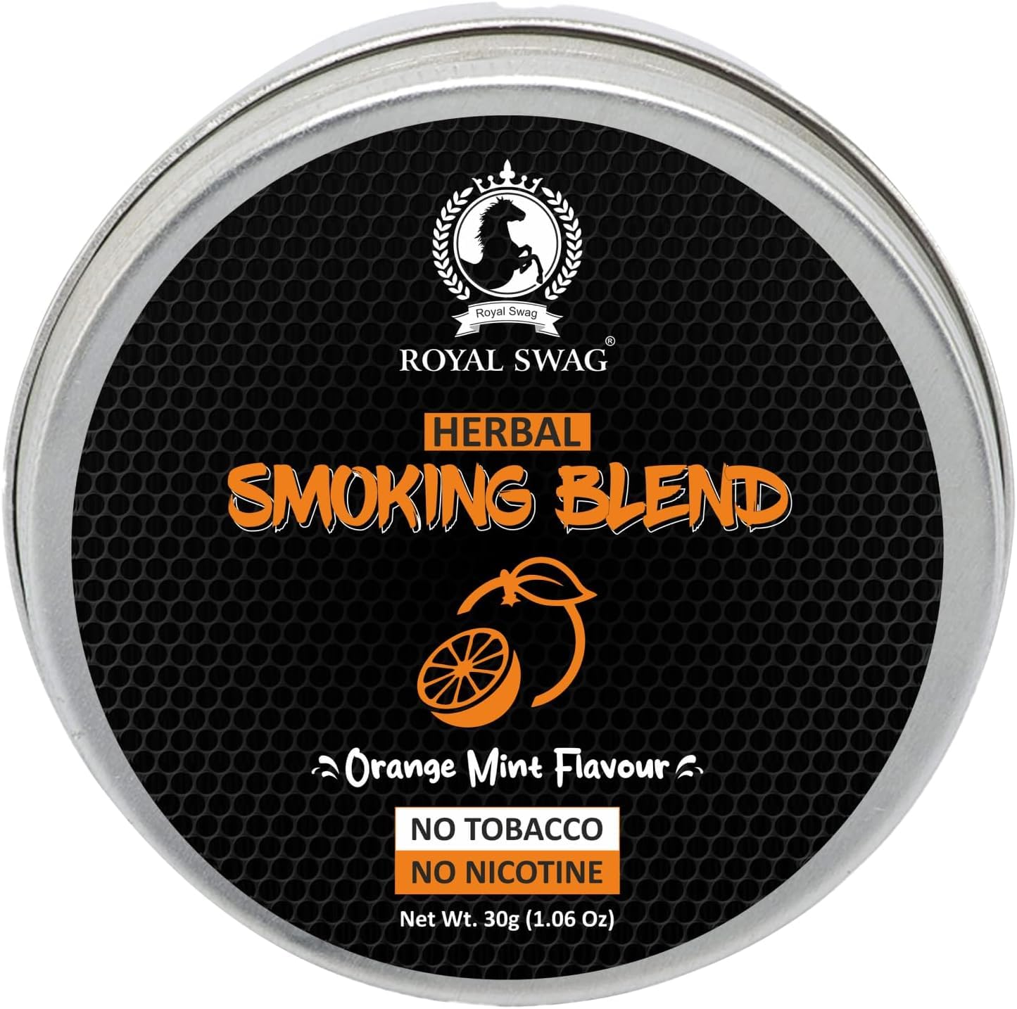 Royal Swag Herbal Smoking Mixture Orange Mint Flavour - Tobacco Free (30g / 1.0 oz)