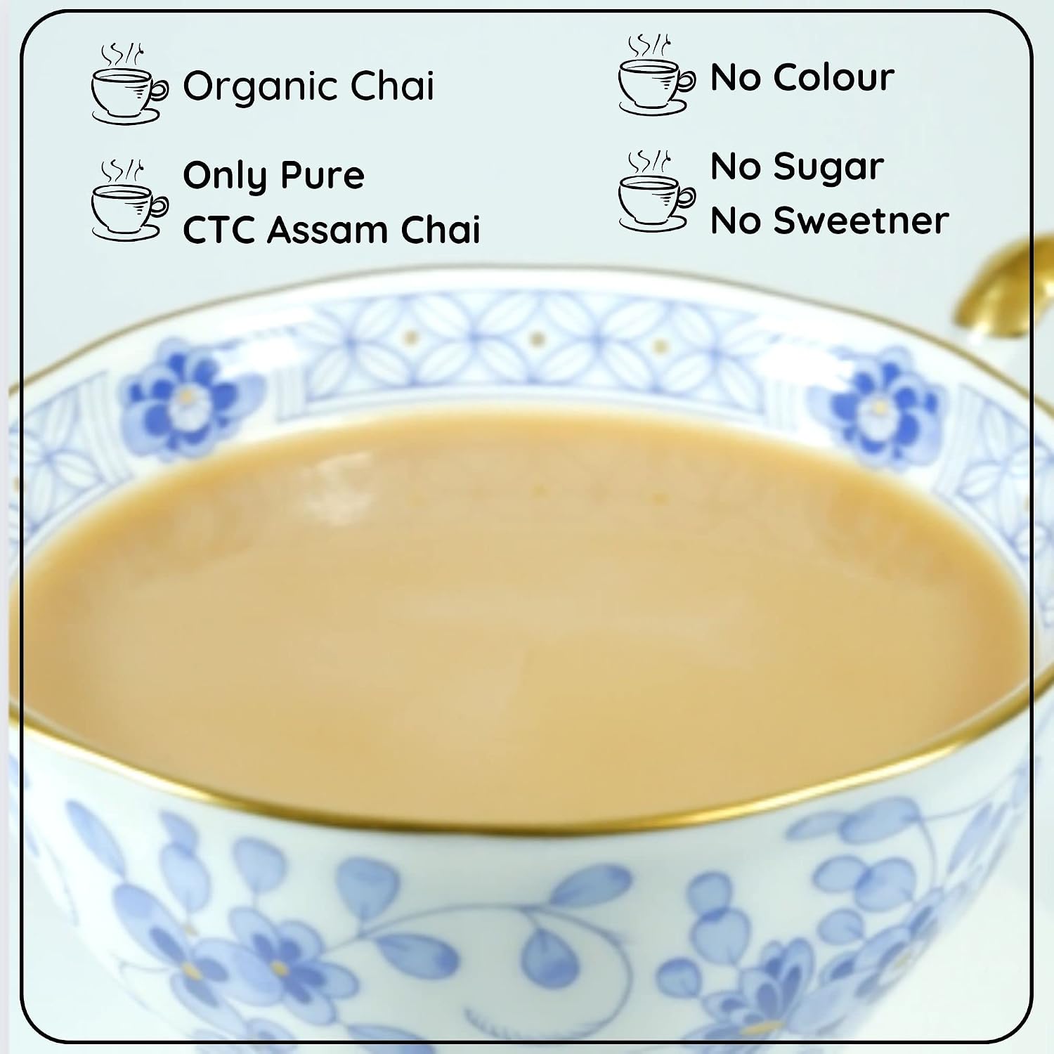 Radhikas Fine Teas Immunity Turmeric Tulsi Liqourice Chai - Cleanse & Restore Health - 100gm