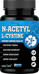 Adorreal N-Acetyl L-Cysteine (NAC) Capsules (60 Capsules) | Powerful Antioxidant, Glutathione Precursor, Respiratory & Liver Detox Support
