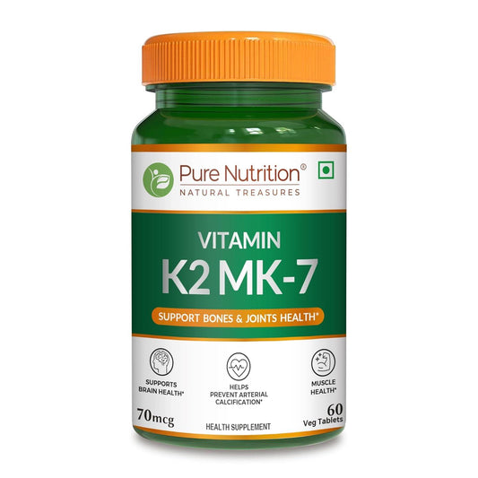 Pure Nutrition Vitamin K2 MK-7 Tablets - 60 Veg Tablets