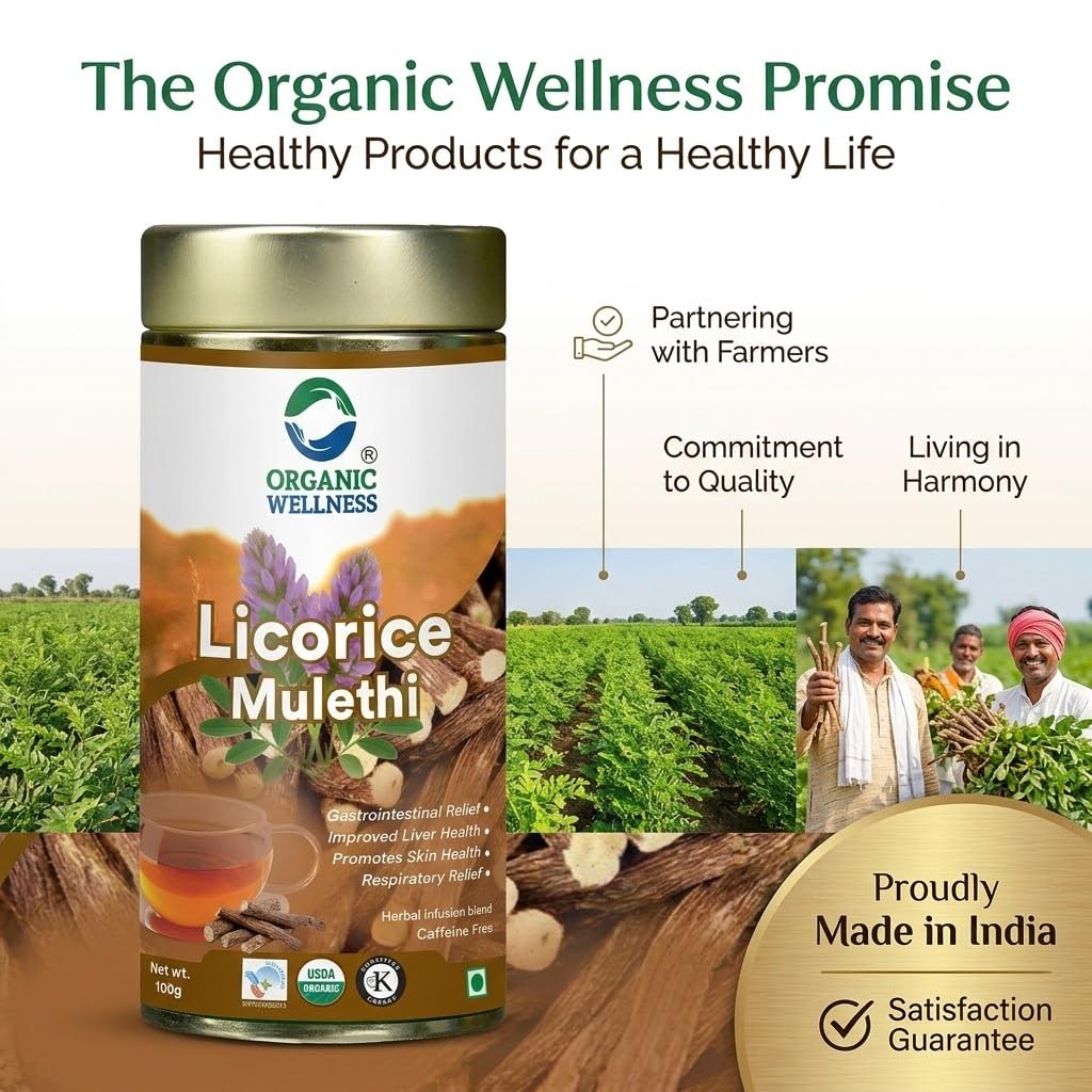 Organic Wellness Licorice Tea 100 gm Tin Pack