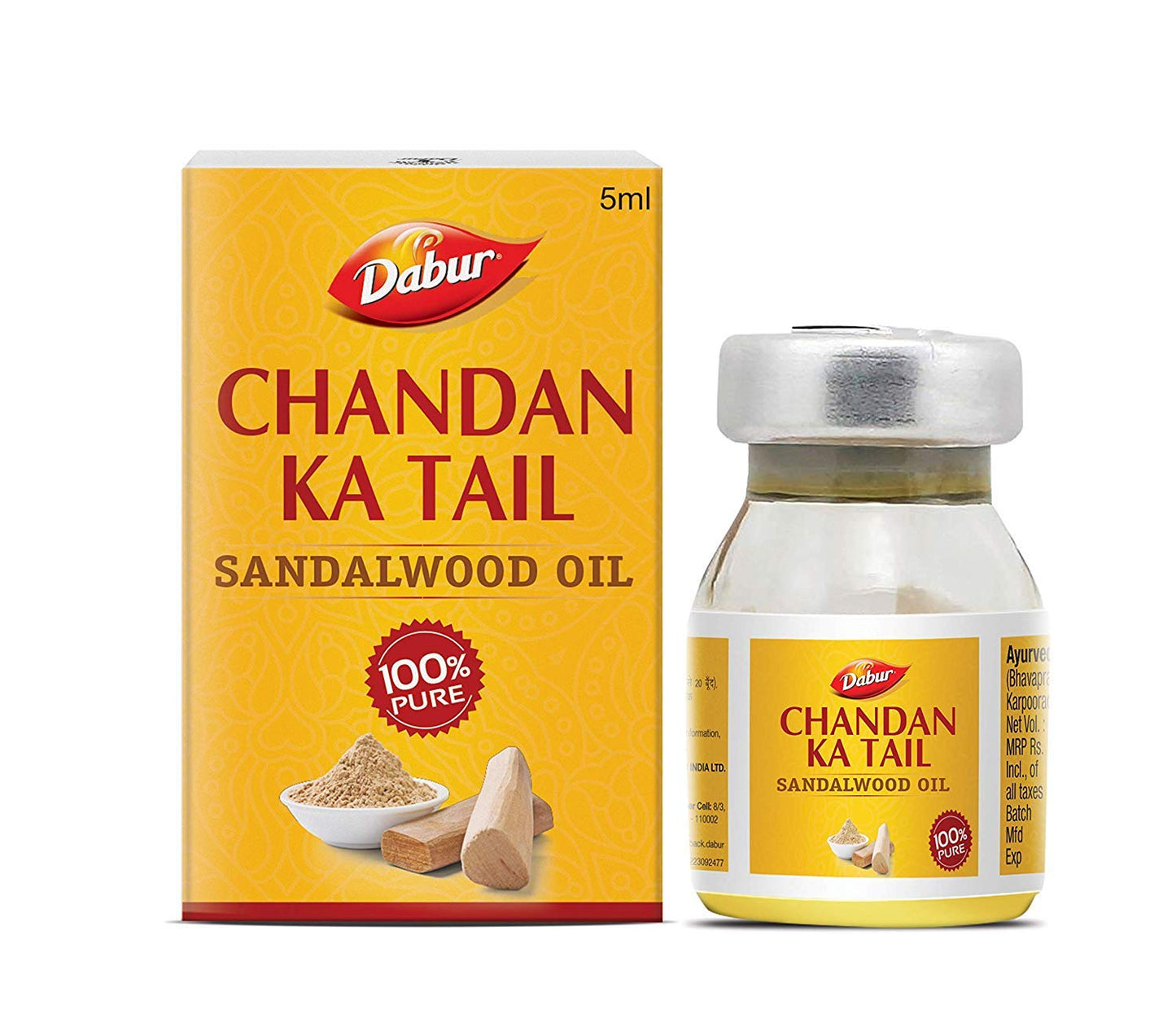 Dabur Chandan Ka Tail - Sandalwood Edible Oil - 5ml