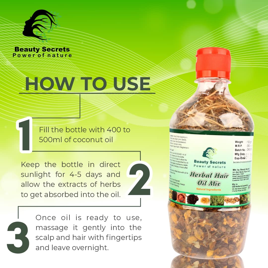 Beauty Secrets Herbal Hair Oil Mix - 100gm
