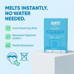 JUSTT ESSENTIALS Sleep Melatonin Oral Strips | Melts Into Restful Sleep | Dreamy Mint Flavour | 5mg | Bedtime Wellness | Vegan Sugar Free | 30 Strips
