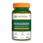 Pure Nutrition Fenugreek Extract 1200mg, 120 Capsules | Herbal Supplement for Digestive & Wellness Support