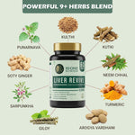 10 One Nutrition Liver Revive Detox 500mg (60 Veg Capsules) | Natural Liver Care, Fatty Liver Support & Digestive Enzyme Support