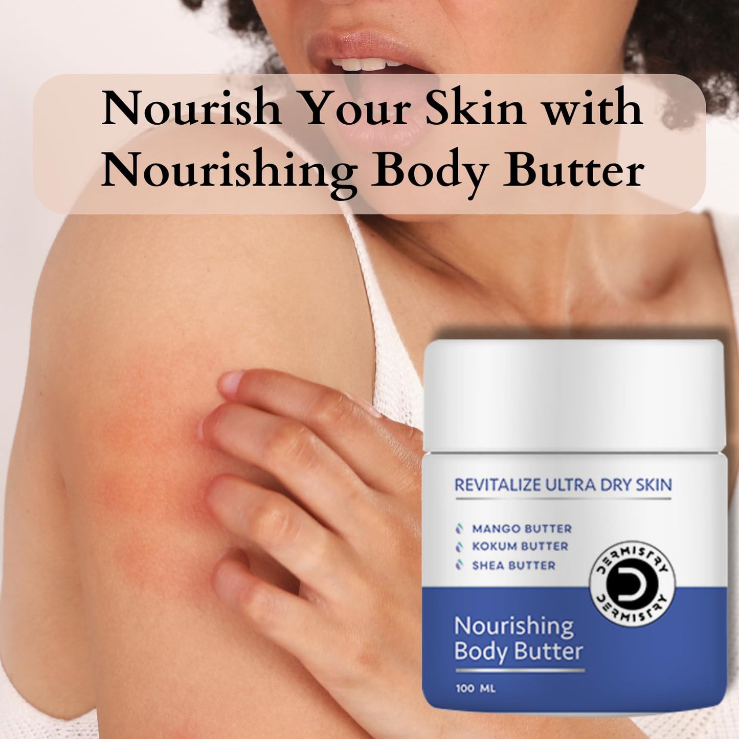 Dermistry Nourishing Body Butter Lotion for Dry Skin