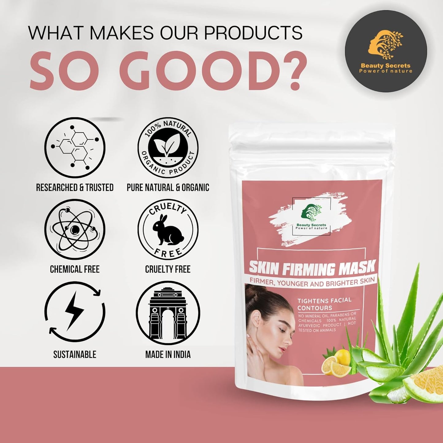 Beauty Secrets Skin Firming Mask - 100gm