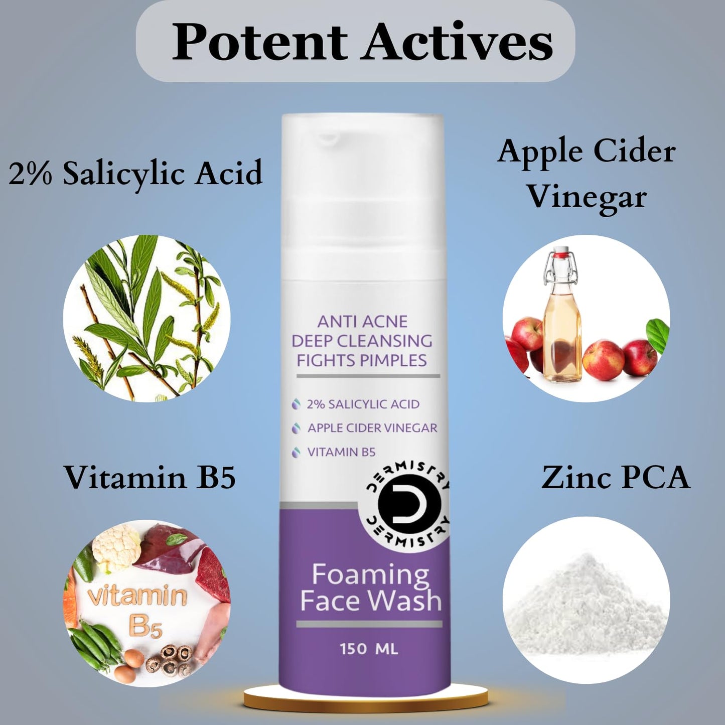Dermistry Foaming Face Wash - 2% Salicylic Acid Anti Acne