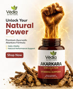 Vedia Akarkara (Anacyclus Pyrethrum) Capsules | Natural Herbal Supplement for Male Vitality, Stamina & Nervous System Support (60 Capsules)