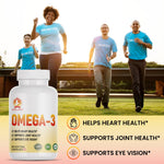 Royal Swag Omega 3 Fish Oil 1250mg - High Potency EPA & DHA (60 Capsules)