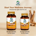 Organic Wellness Cinnamon Capsules -  90 Vegetarian Capsules