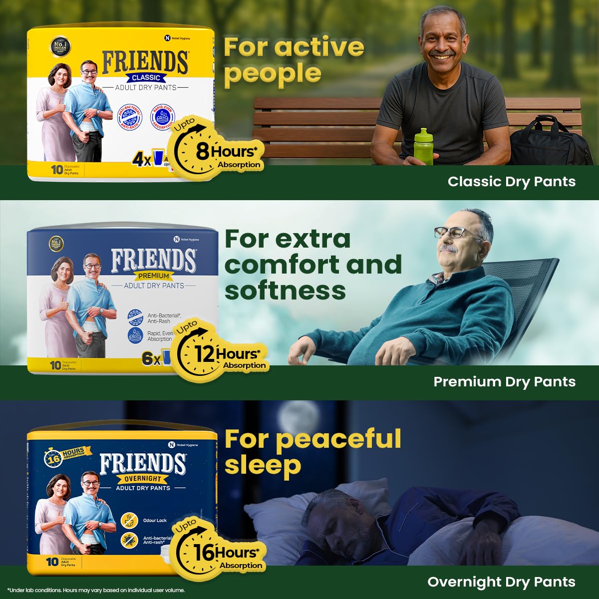 Friends Premium Adult Diaper Pants