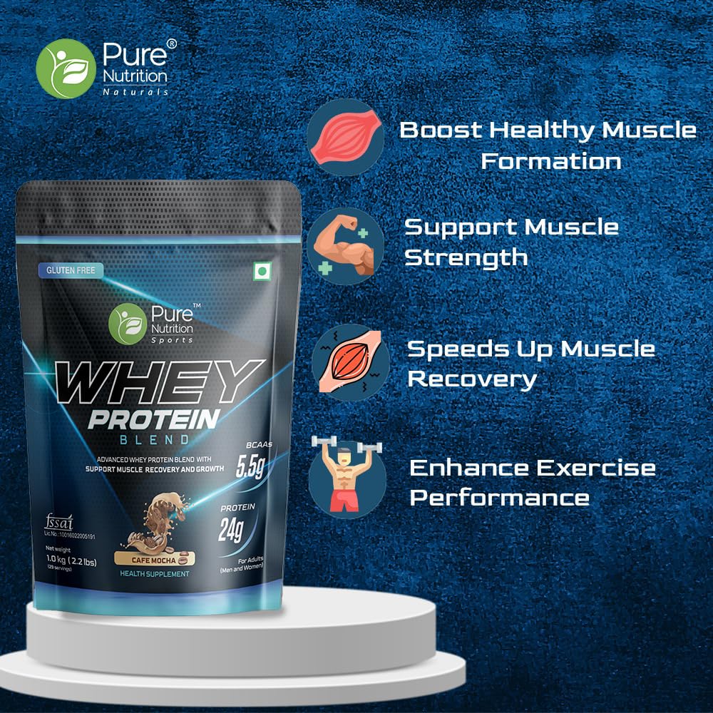 Pure Nutrition Whey Protein Blend Cafe Mocha - 2kg