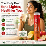 AYU ACV Digi Organic Apple Cider Vinegar Tablet for Weight Loss, 15s | 500mg ACV with Moringa, Guggul & Cinnamon, supports fat oxidation, metabolism, gut health & bloating relief, zesty lemon