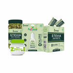 Zindagi Stevia Liquid Drops & Stevia Powder Sachets | 100% Natural Zero-Calorie Sweetener Family Combo Pack