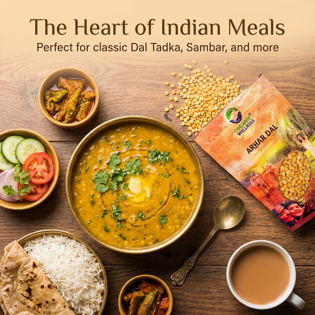 Organic Wellness Arhar Dal II Toor Dal - 450 grams