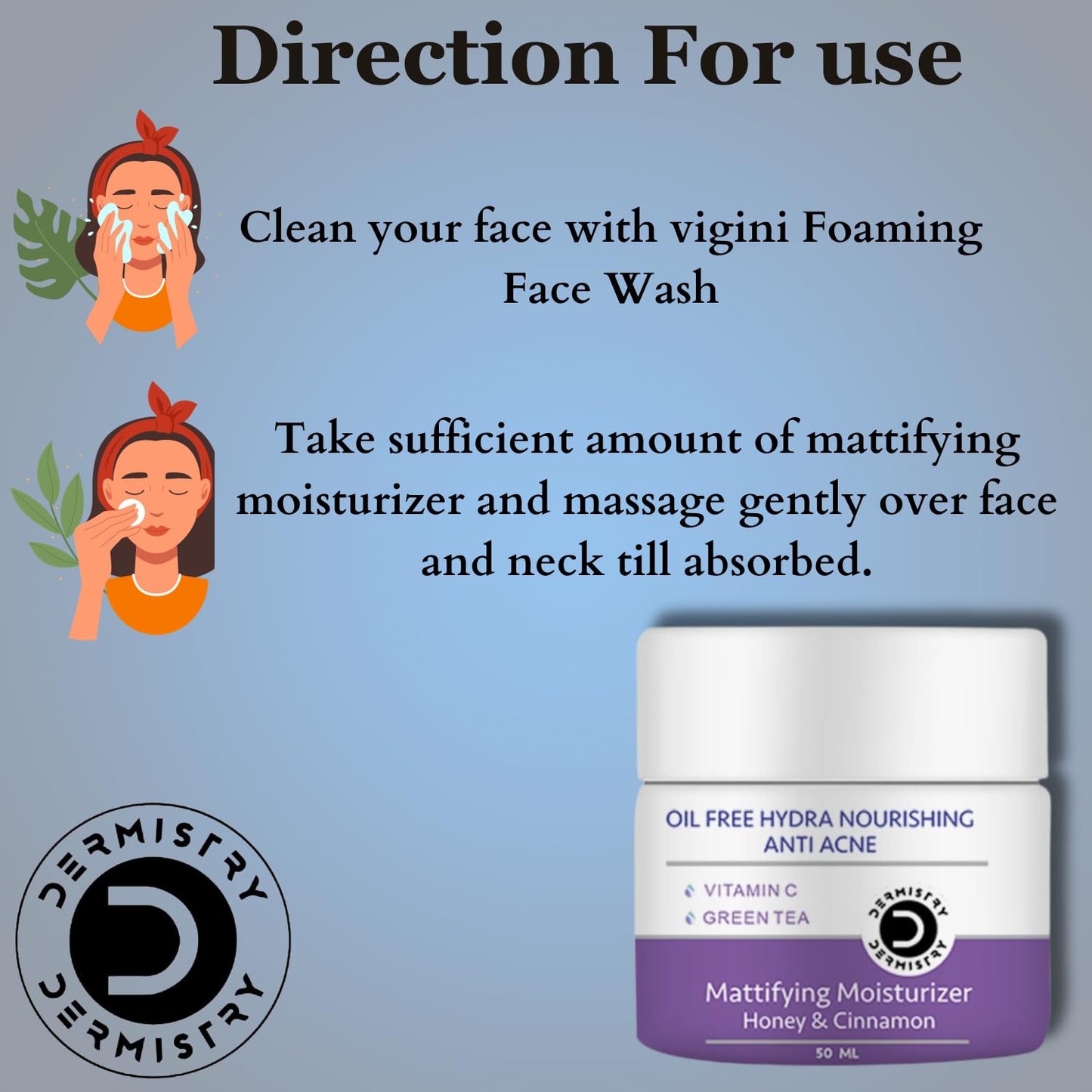 Dermistry Oil Free Hydra Nourishing Mattifying Moisturizer Anti Acne Gel