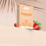 JUSTT ESSENTIALS Glow Biotin Oral Strips for Healthy Hair, Radiant Skin & Strong Nails | Pack of 1, 30 Days Pack | 10,000 mcg Sesbania Extract | Strawberry Pop Flavour | Sugar-Free Fast Dissolving Vegan Strips