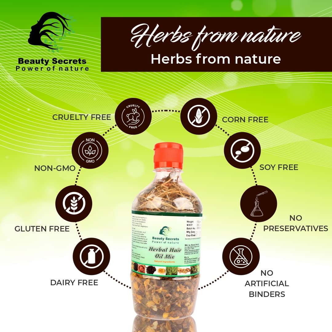 Beauty Secrets Herbal Hair Oil Mix - 100gm