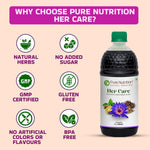 Pure Nutrition Her Care Juice – 1000ml | Women’s Herbal Wellness Blend