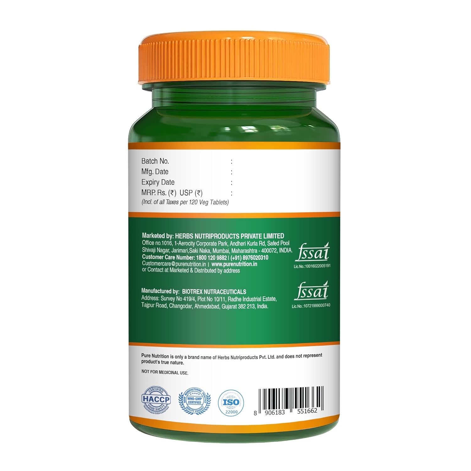 Pure Nutrition Potassium Citrate Capsules 800mg | Promotes Nerve, Muscle, Joint & Bone Health | Supports Kidney Function & pH Balance | Boosts Electrolyte Levels for Hydration & Overall Wellness- 120 Veg Capsules