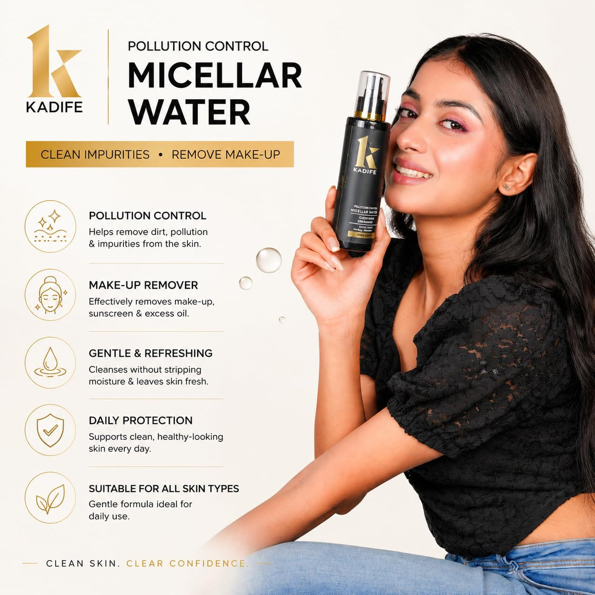 KADIFE Pollution Control Micellar Water (200ml)