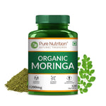 Pure Nutrition Organic Moringa Tablets (1200mg) | Supports Immunity, Digestion & Overall Wellness
