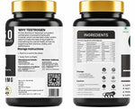 10 One Nutrition Testrogen 500mg (60 Veg Capsules) | For Stamina, Muscle Growth, Strength & Vitality Support