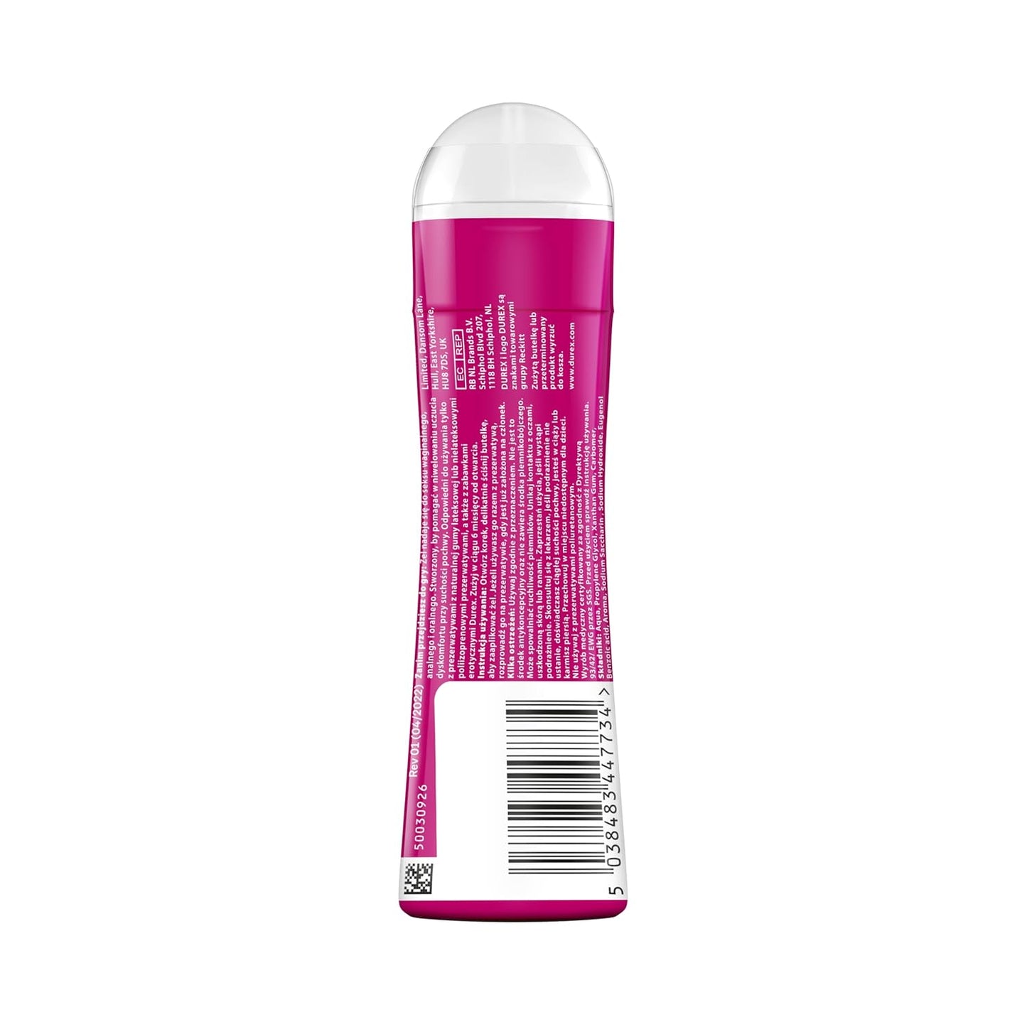 Durex Water-Based Lube - Cherry Gel - 50ml