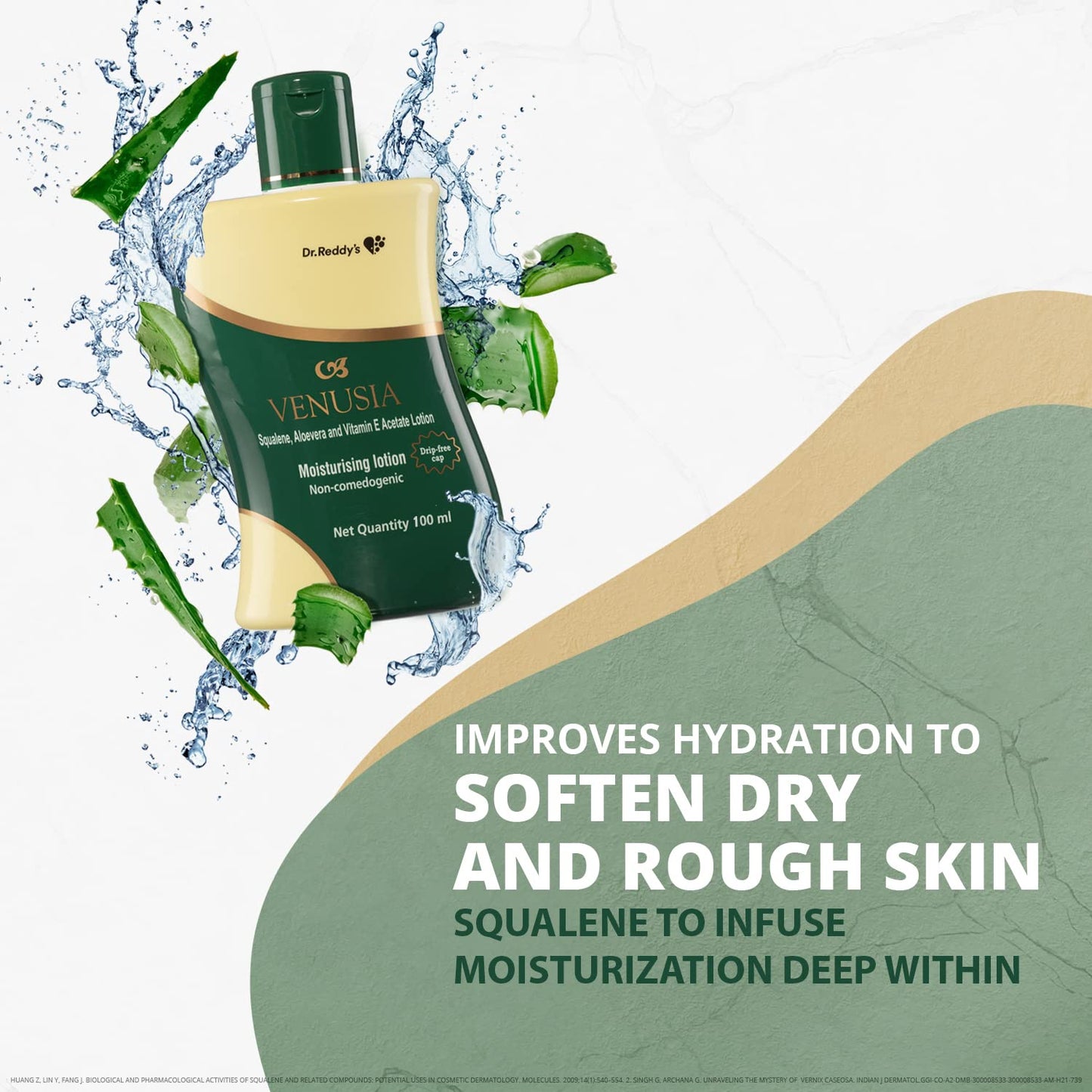 Venusia Moisturising Lotion | Hydrates Dry & Rough Skin | Non-Comedogenic
