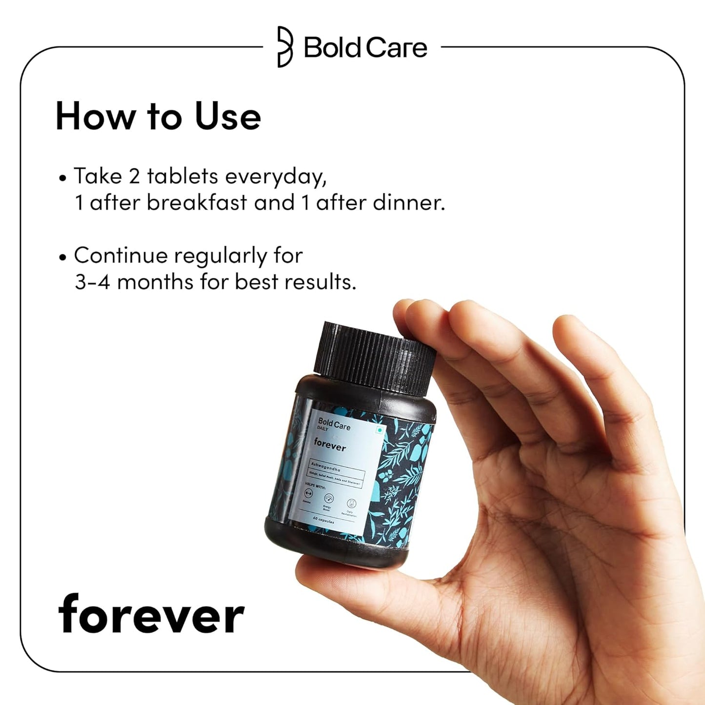 Bold Care Daily Forever Stamina Support Tablet - 60 Tablets