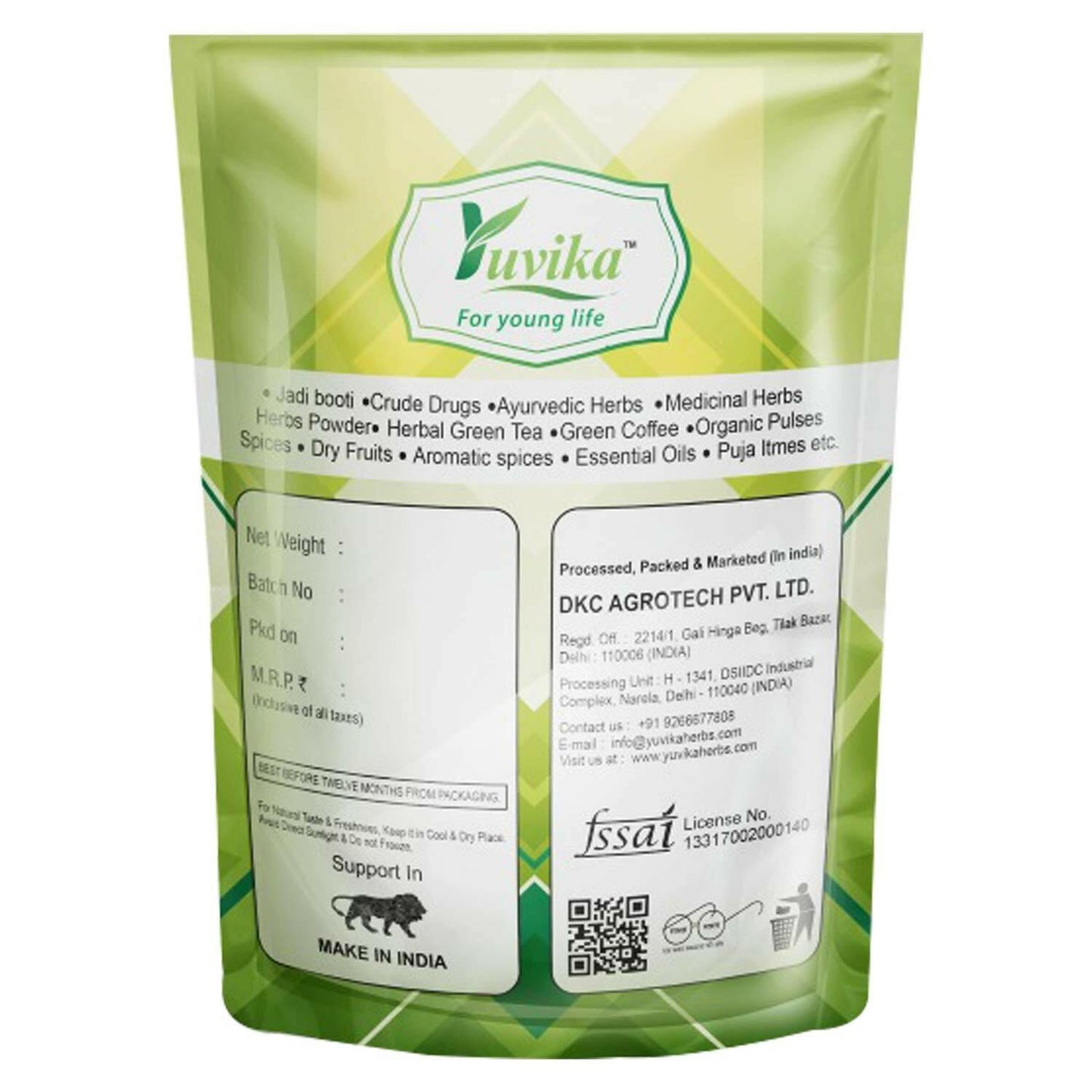 YUVIKA Khus Root - Vetiveria Zizanioides (800 Grams)