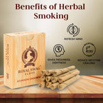 Royal Swag Herbal Bidis - Tobacco & Nicotine Free (Pack of 200 Sticks)