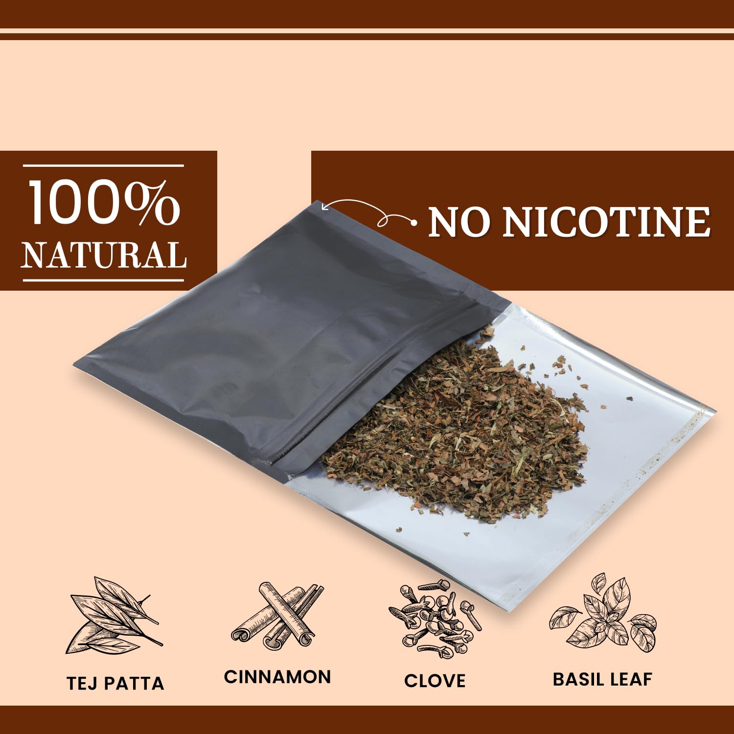 Royal Swag Clove Herbal Smoking Blend (20g) & King Size Slim Papers Combo Pack