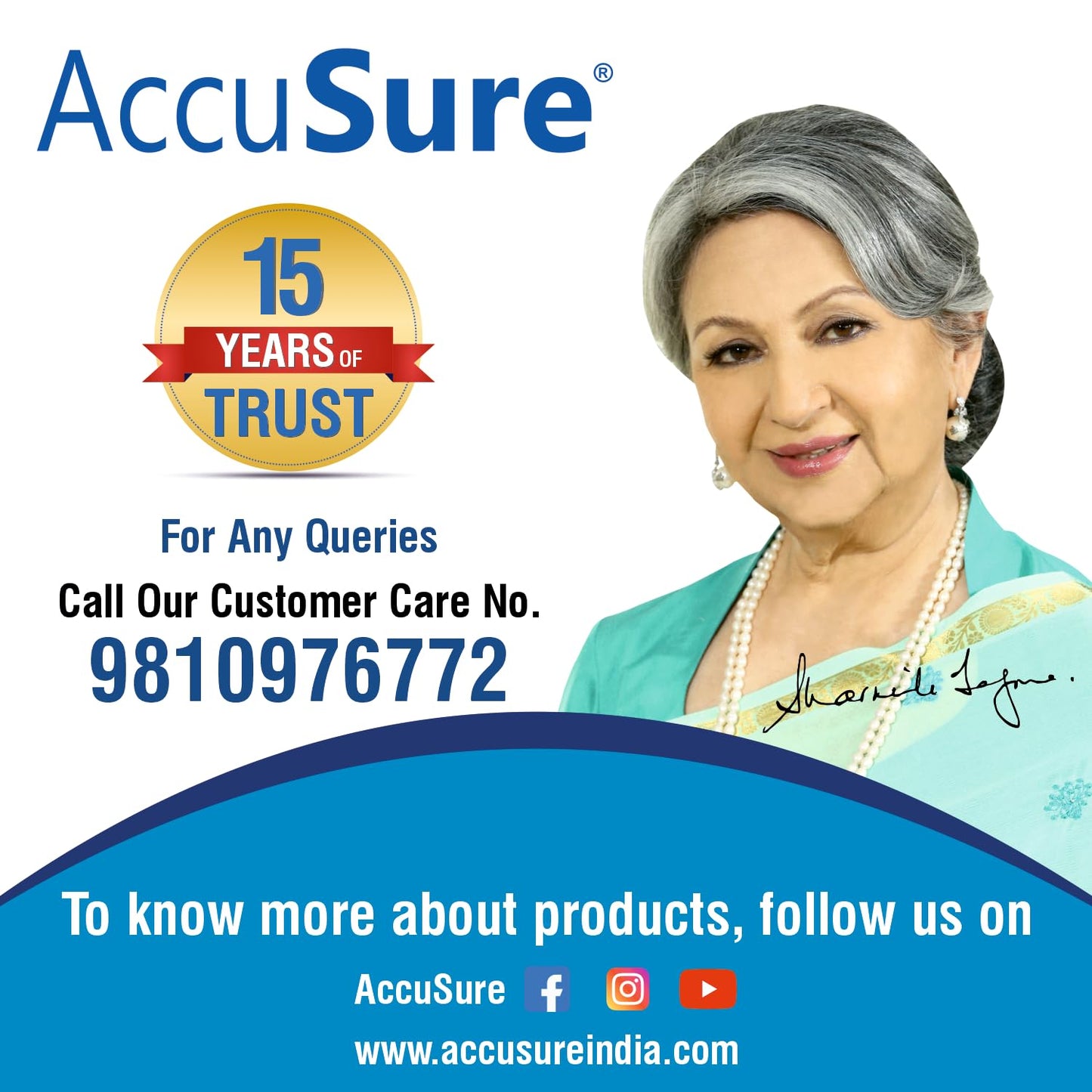AccuSure Simple Digital Glucometer Kit |with 25 Strips, 10 Lancet,1 Lancing device for Accurate Blood Glucose Sugar Testing Machine