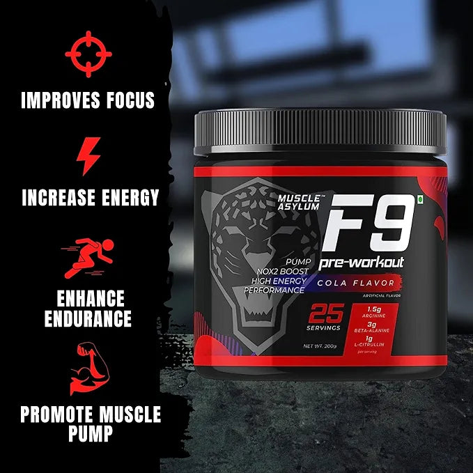 Muscle Asylum F9 Series Pre-Workout Powder
