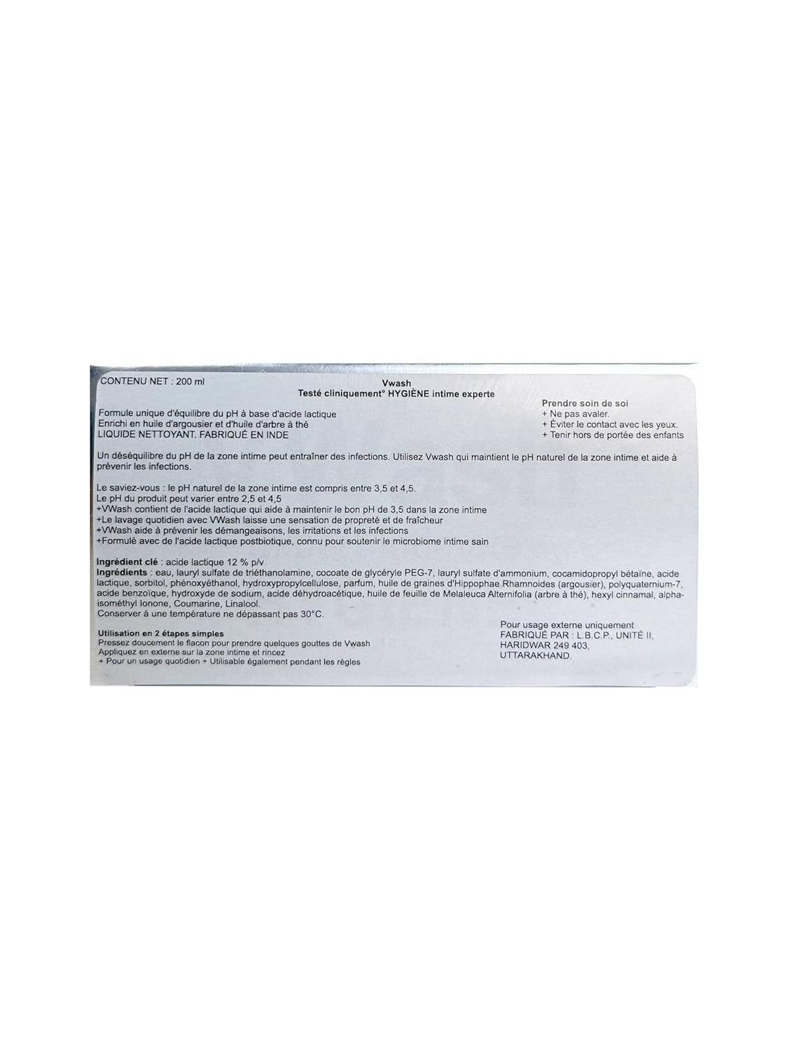 VWash Plus Expert Intimate Hygiene