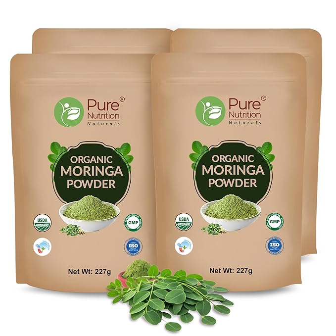 Pure Nutrition Organic Moringa Powder - (Moringa Oleifera) - 227gm