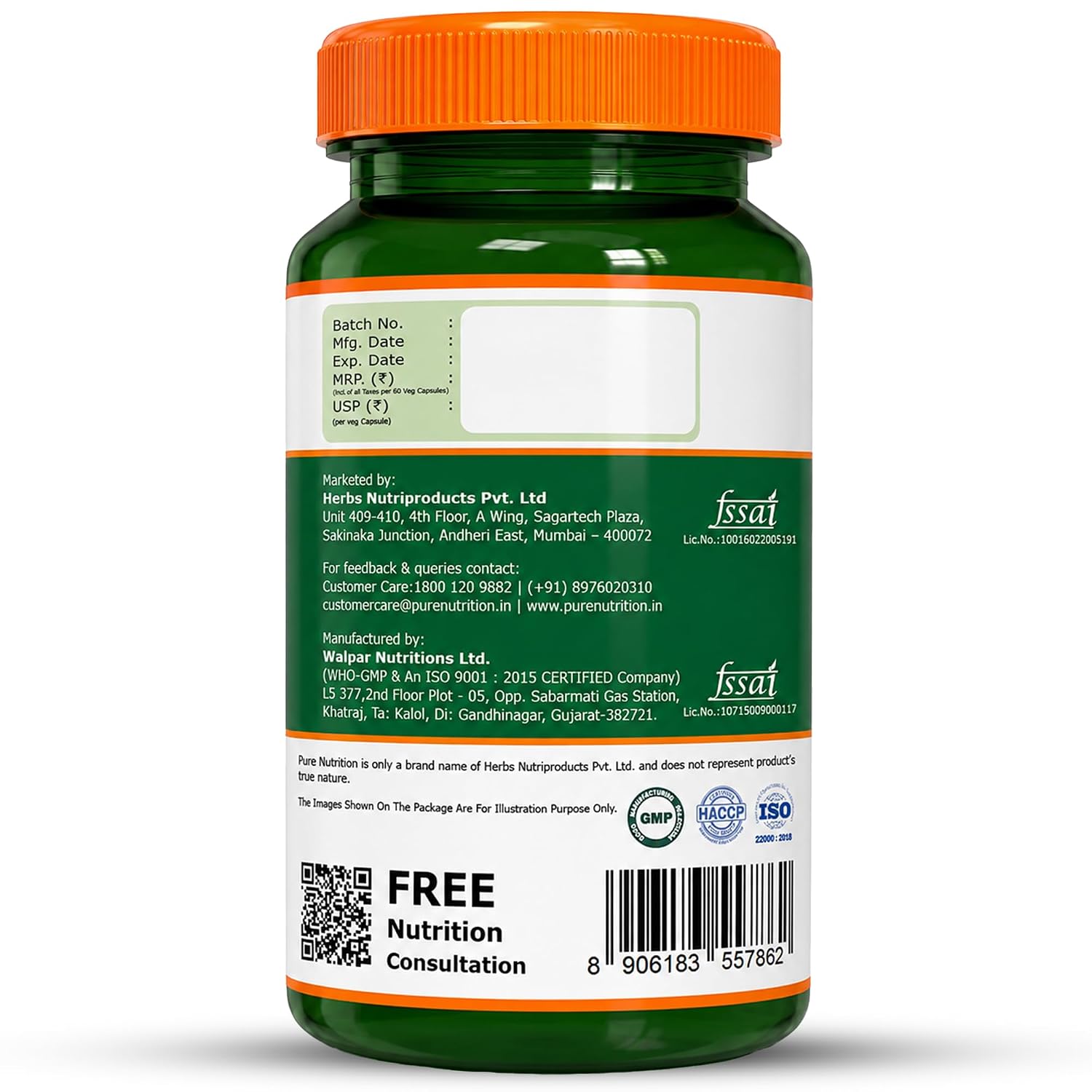Pure Nutrition D-Mannose 500mg, 60 Capsules | Urinary Tract & Bladder Health Support
