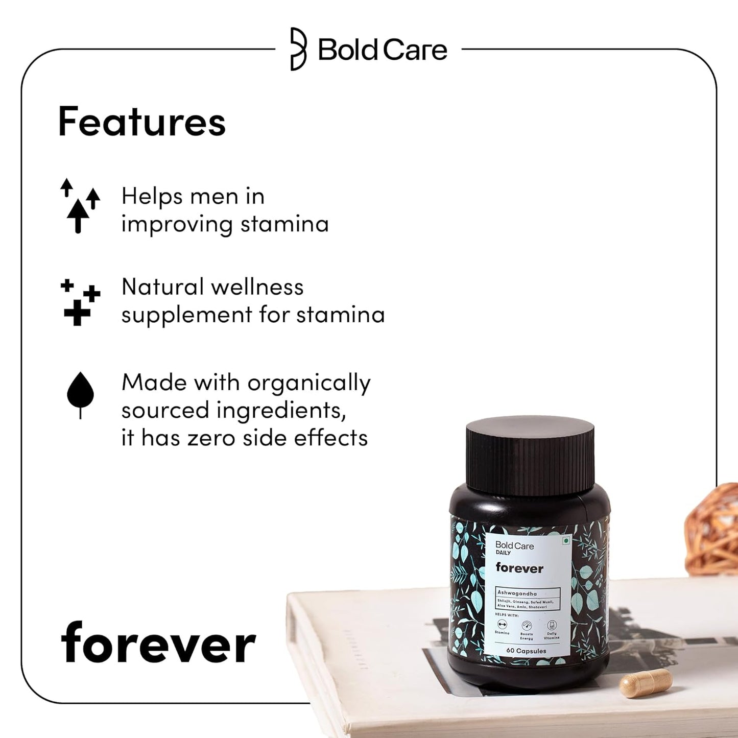 Bold Care Daily Forever Stamina Support Tablet - 60 Tablets