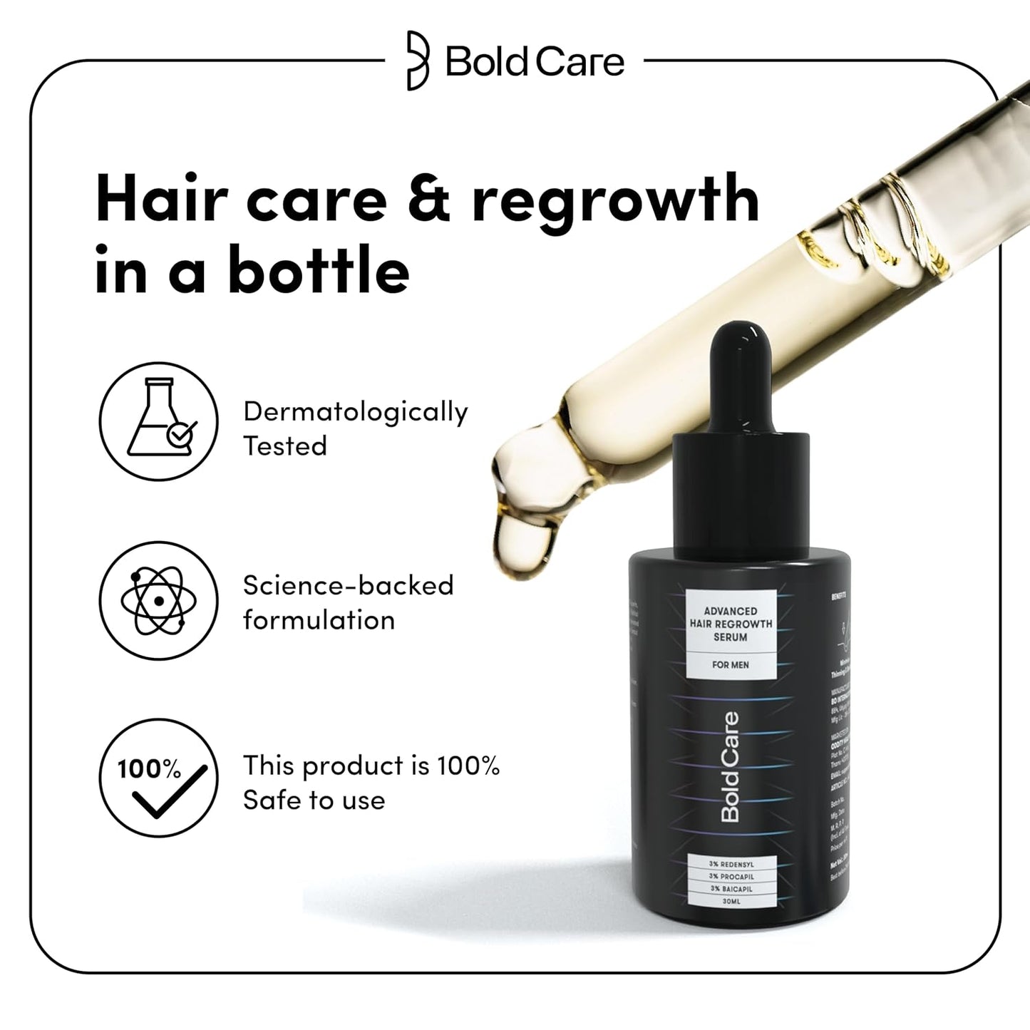 Bold Care Advanced Hair Growth Serum For Men (30 ml)