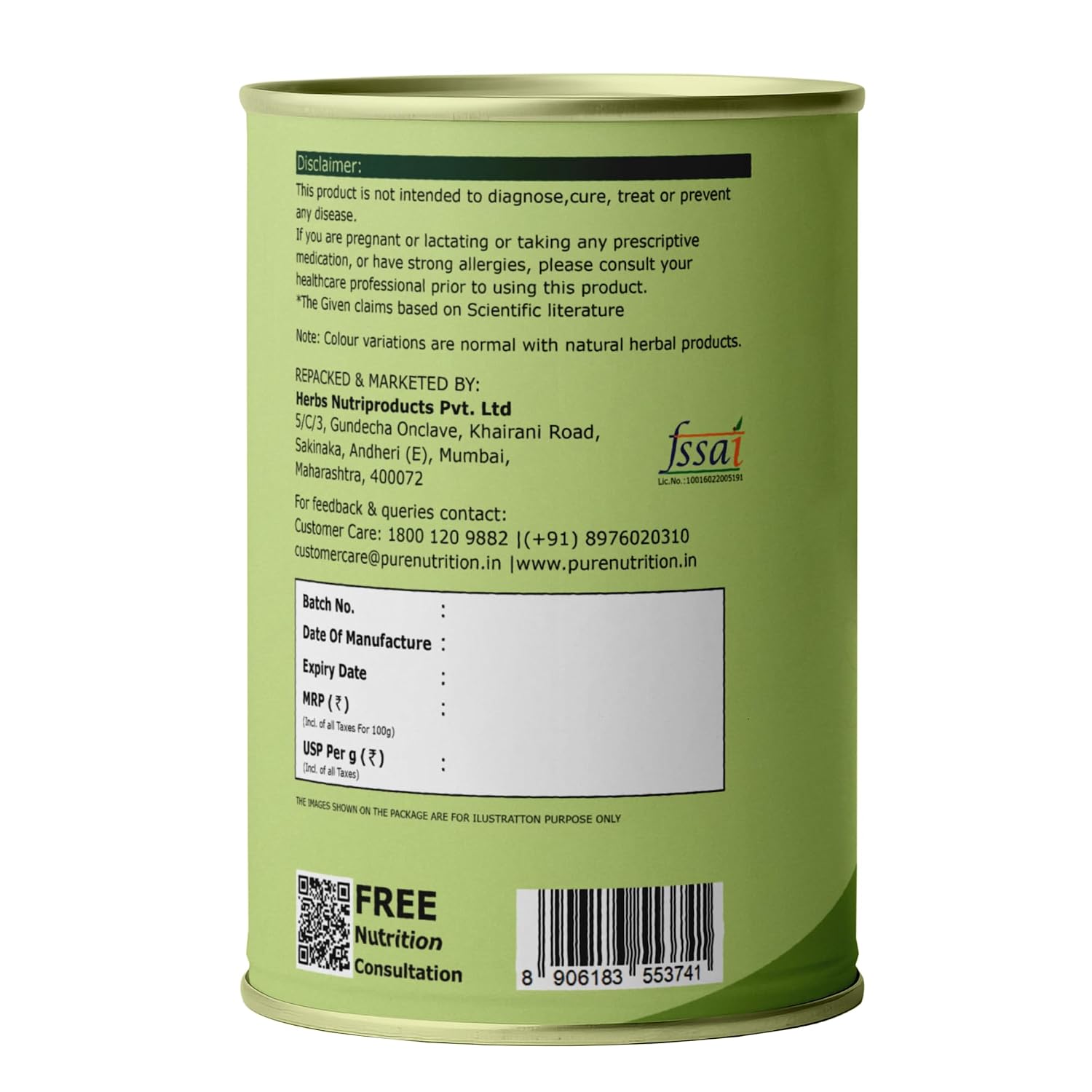Pure Nutrition Triphala Powder 100g | Ayurvedic Herbal Powder | Digestive & Gut Wellness Support