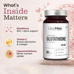 Pure Nutrition Liposomal Glutathione with Vitamin C, 30 Tablets | Antioxidant & Skin Health Support